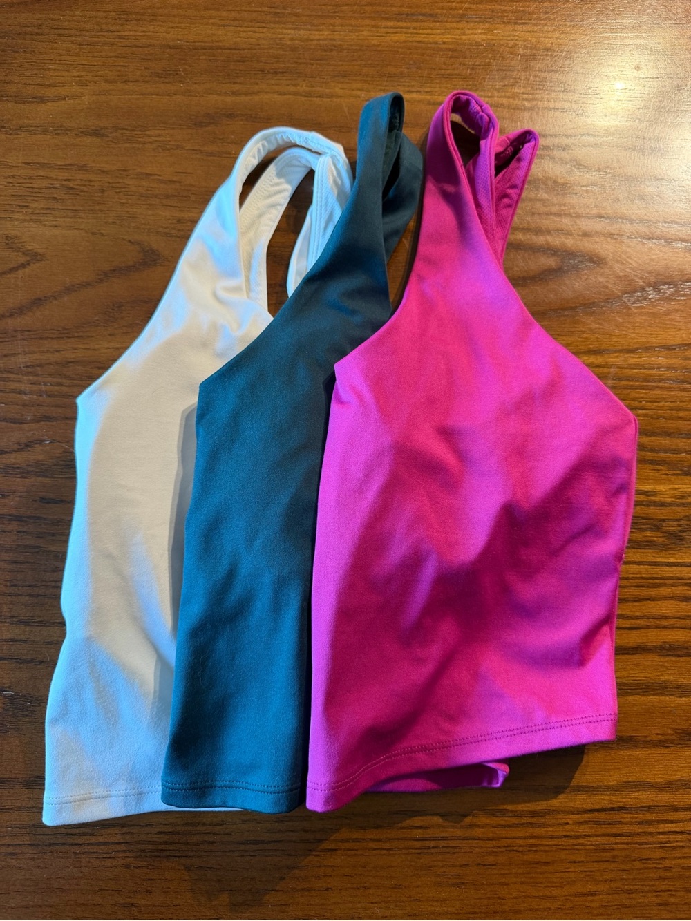 Target High-Neck Tank Top Set of Two: Teal & Fuchsia (white not included)
